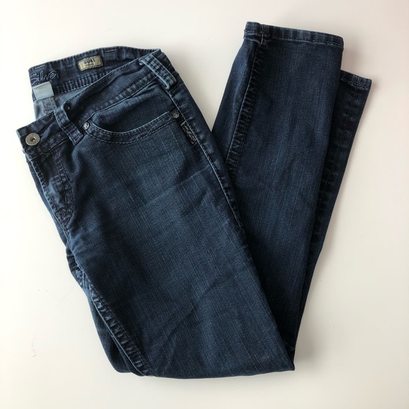 Silver Jeans Suki Skinny Dark Wash Blue 32x31 - Picture 2 of 4